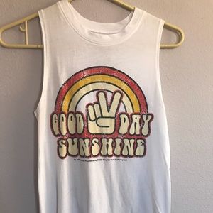 Good day sunshine muscle tee